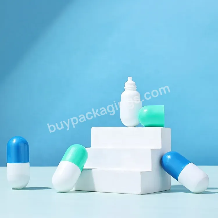 New Product Eco Friendly Pet Plastic Lotion Bottle Pill Capsule Shaped Cosmetics Packaging Skincare Serum Lotion Bottle