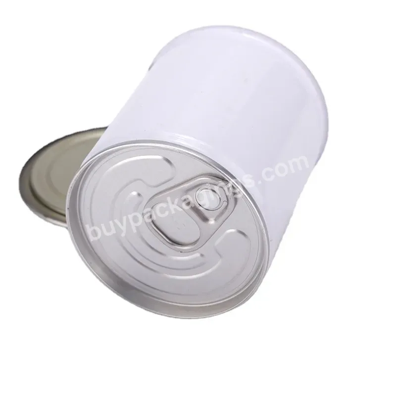 New Product Hot Sale Custom Metal Packaging Container Canned Food Packaging White Empty Can