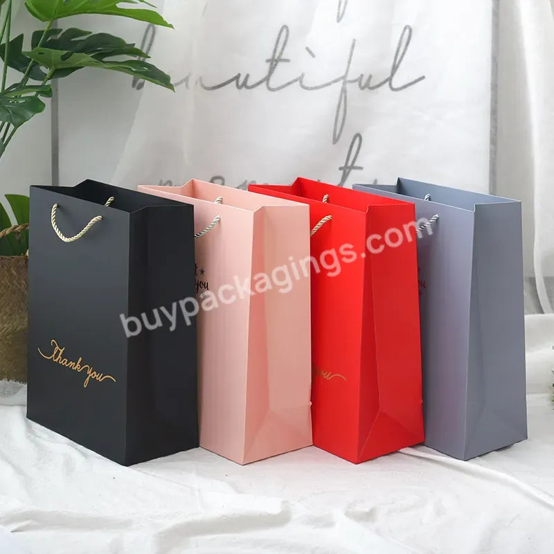 New Product Kraft Gift Bag Custom Size Shopping Paper Bags Clothes Bag Freely Design