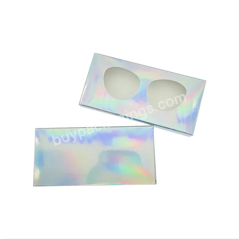 New Product Wholesale Eyelash Box Pink Eyelash Paper 7 Pair Eyelash Packaging Box With Custom Logo