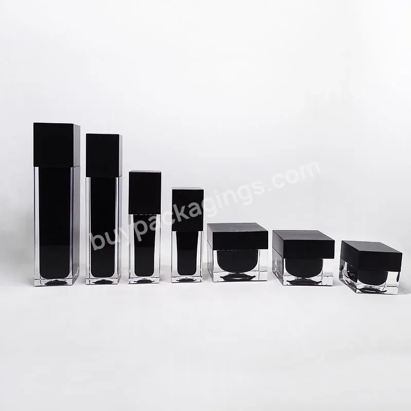 New Products 2019 Skin Care Face Cream Container Square 5g 10g 15g 30g 50g Acrylic Cosmetic Jar