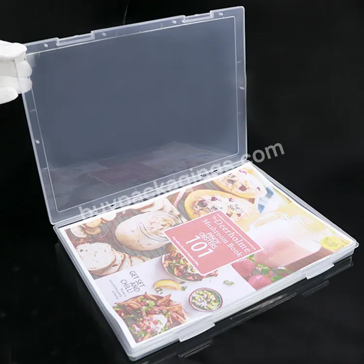 New Products Clear Document Plastic Portable Project Cases A4 Durable Slim Office File Storage Box Custom File Folder