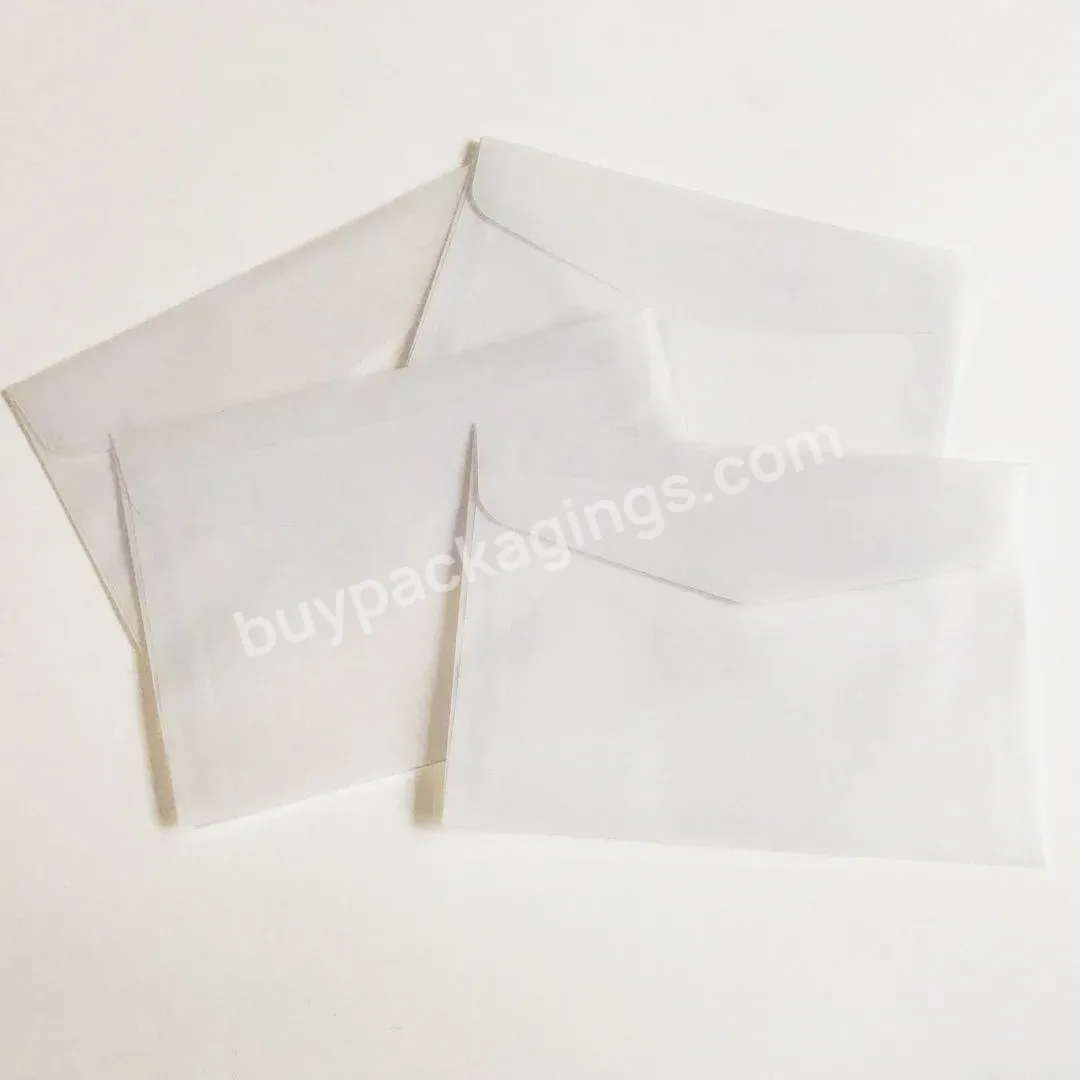 New Products Frosted Translucent Sulfate Paper Custom Logo Packaging Envelope