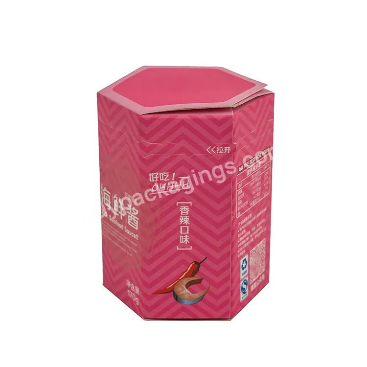 New Products Hexagon Rigid Box Custom Printed Food-grade Paper Boxes