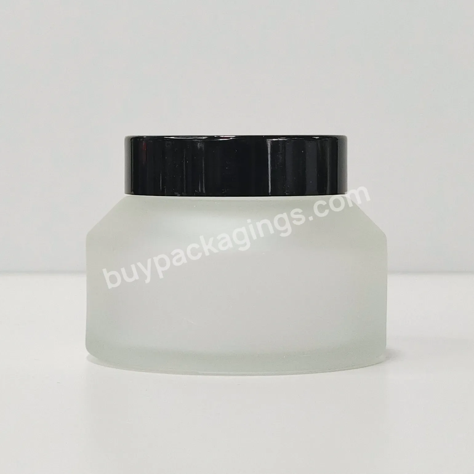 New Refillable Oblique Shoulder 15g 30g 50g 100g Blue Green Forested Round Empty Cream Lotion Night Repair Container Glass Jar