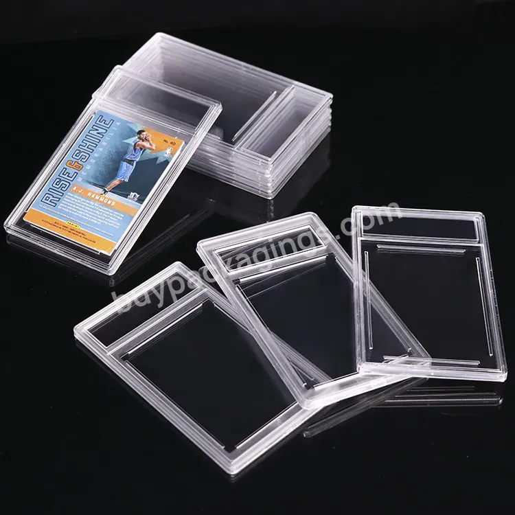 New Style Acrylic Clear Display Sports Card Box Slab Protection Empty Plastic Case Graded 35pt Card Holder For Pokemon Psa - Buy Plastic Slab Card Holders,Graded Card Slab Display,Sports Card Slab Protection.