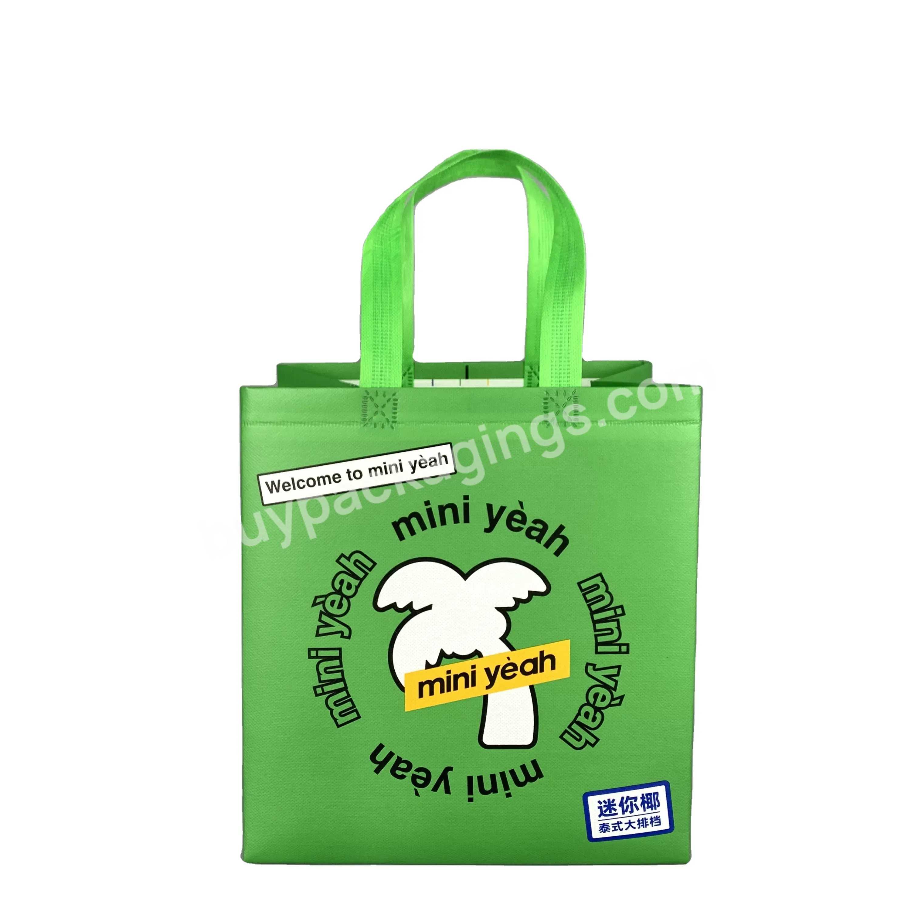 New Style Customize Coated Non Woven Shopping Bags Fashion Custom Tote Bags No Minimum