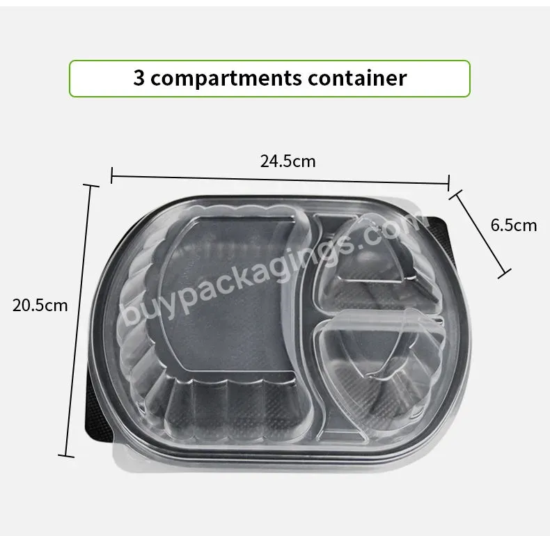 New Style Disposable Plastic Lunch Box Fast Food Containers,Food Packaging Box With Lid - Buy 2 Compartment Food Container,Food Packaging Box,Disposable Plastic Lunch Box Fast Food Containers.