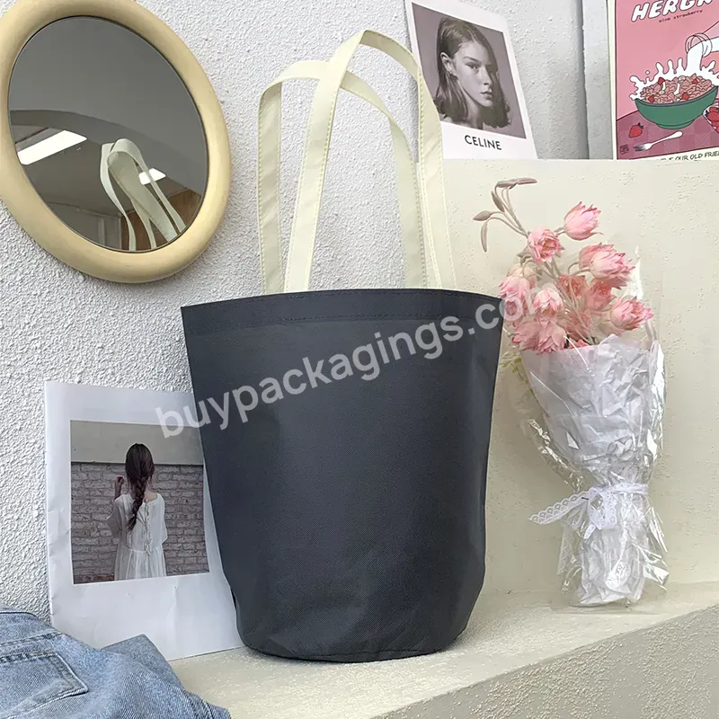 New Style Fashionable Reusable Recyclable Portable Women Clothing Shopping Non Woven Bag For Gift Packing