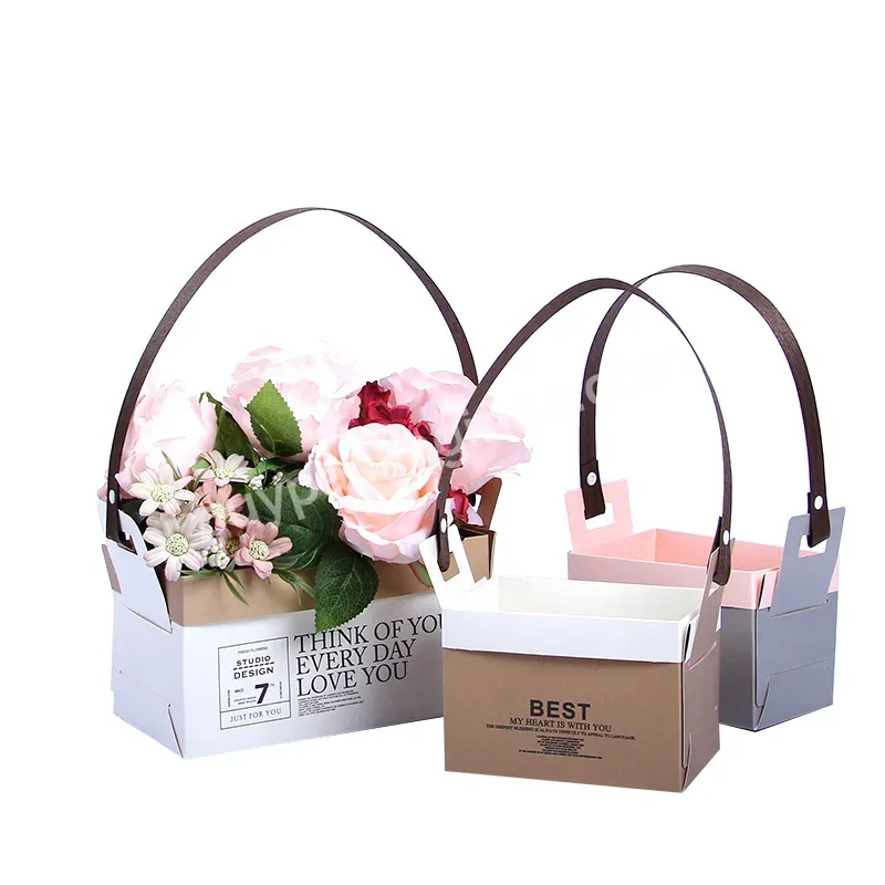 New Style Foldable Flower Bag Gift Bag Paper Bag With Handle