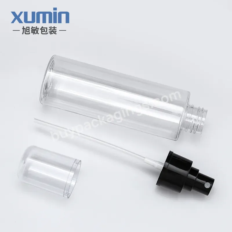 New Style Luxury Cosmetic Packaging Clear Spray Bottle 100ml 150ml 200ml 250 Ml Pet Plastic Spray Bottle