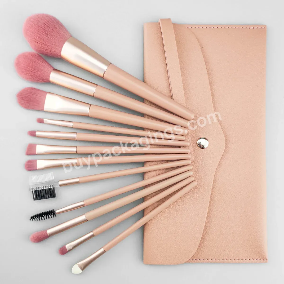 New Style Vegan Makeup Brushes 12 Pcs Professional Custom Makeup Brush Set Private Label Maquillaje