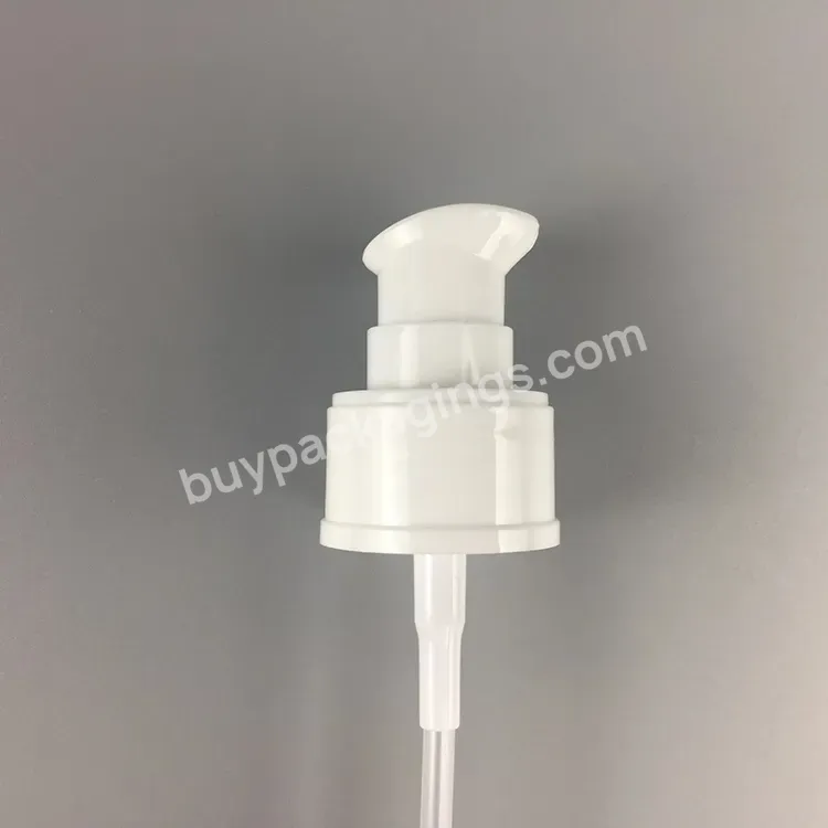 New Type White 24/410 Treatment Pump Dispenser With Clear Dome Over Cap