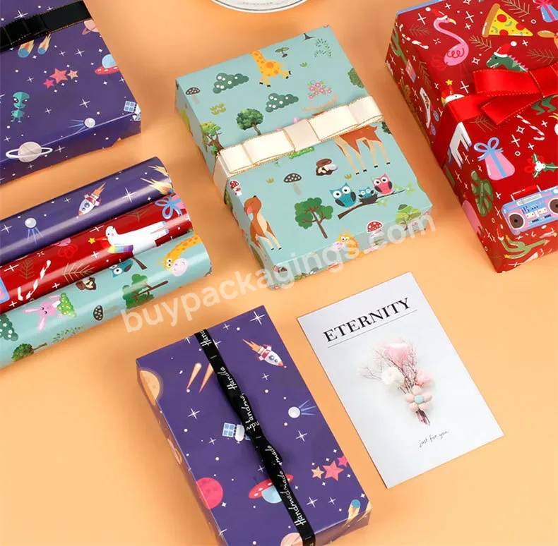 New Valentine's Day Gift Wrapping Paper Supplier Of Birthday Gift Wrap Wrapping Paper Printed Coated Gift Paper