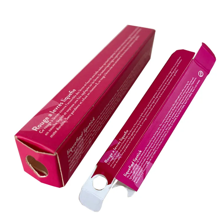 Newest Design Xiamen Custom Professional Paper Packaging Supplier Pink Lipstick Packaging Box