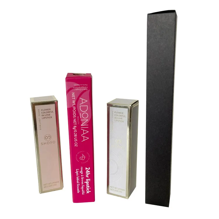 Newest Design Xiamen Custom Professional Paper Packaging Supplier Pink Lipstick Packaging Box