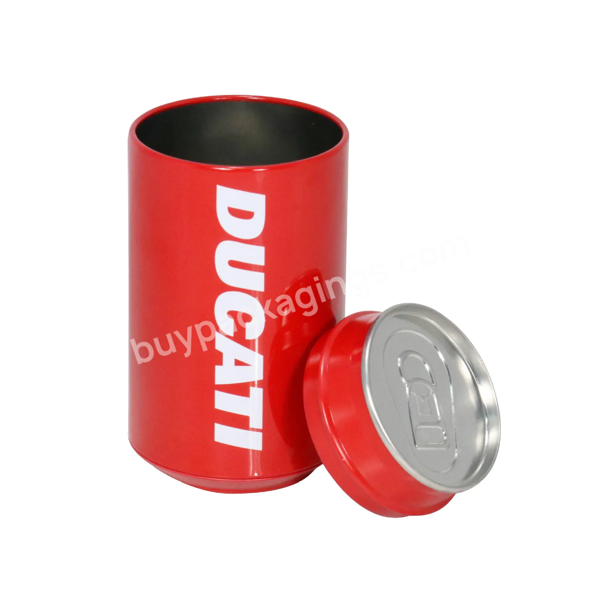 Newly Durable 0.23-0.35mm Tinplate Metal Tin Cola Shaped T-shirt Socks Towel Underwear Package Cans