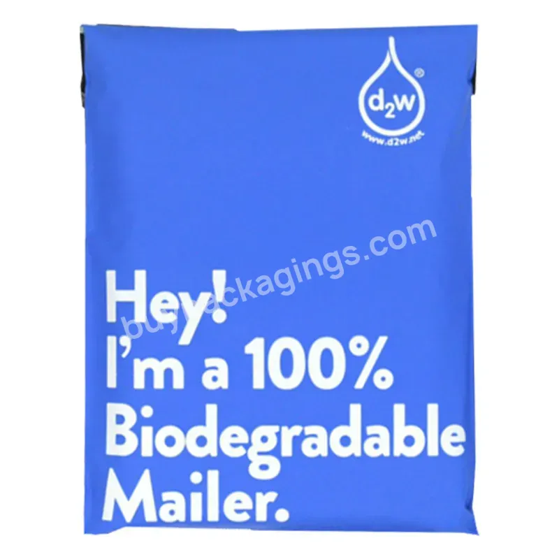 Nice Quality Biodegradable Compostable Plastic Postage Clothing Packaging Poly Bag Shipping Envelopes Custom Bags