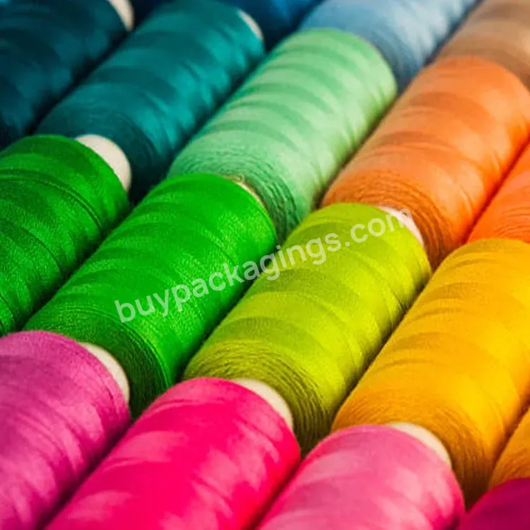 No 120 100% Cotton Polyester Black&white&colored Sewing Thread