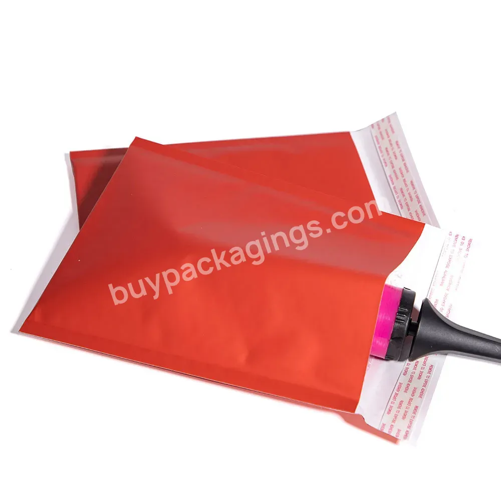 No Pollution Customized Logo Black Red Yellow Paper Mailing Shipping Wrapping Kraft Paper Bubble Mailer Padded Envelopes