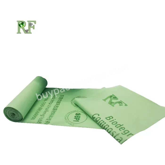 No-toxic Biodegradable Trash Pbat Pla Disposable Garbage Bag For Living Room