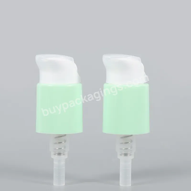 Non Spill 20/410 24/410 Pp Plastic Green Plastic Liquid Soap Cream Dispenser Pump Lotion Pump