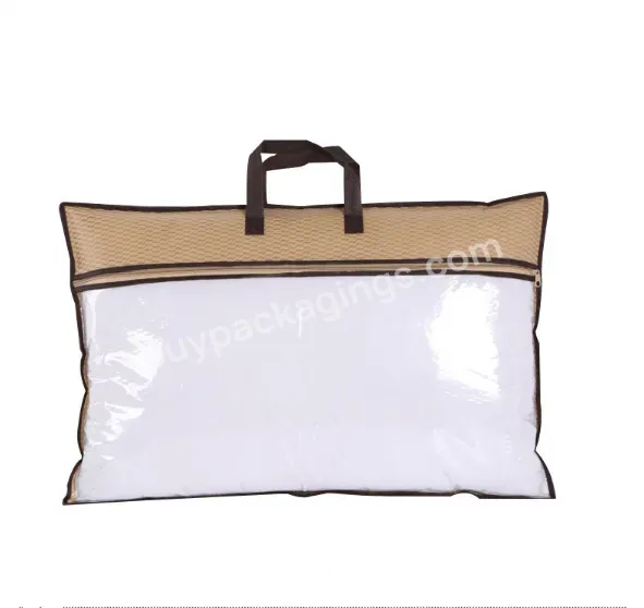 Non Woven Pillow Bag,Pvc Clear Top Zipper Plastic Duvet Bag For Household Storage/ - Buy Pvc Clear Plastic Pillow Bag,Non Woven Pillow Bag,Top Zipper Pillow Bag.
