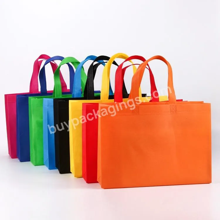 Non-woven Stereo Bag Multicolor Folding Clothing Shopping Bag Laminated Advertising Environmental Protection Gift Tote Bag