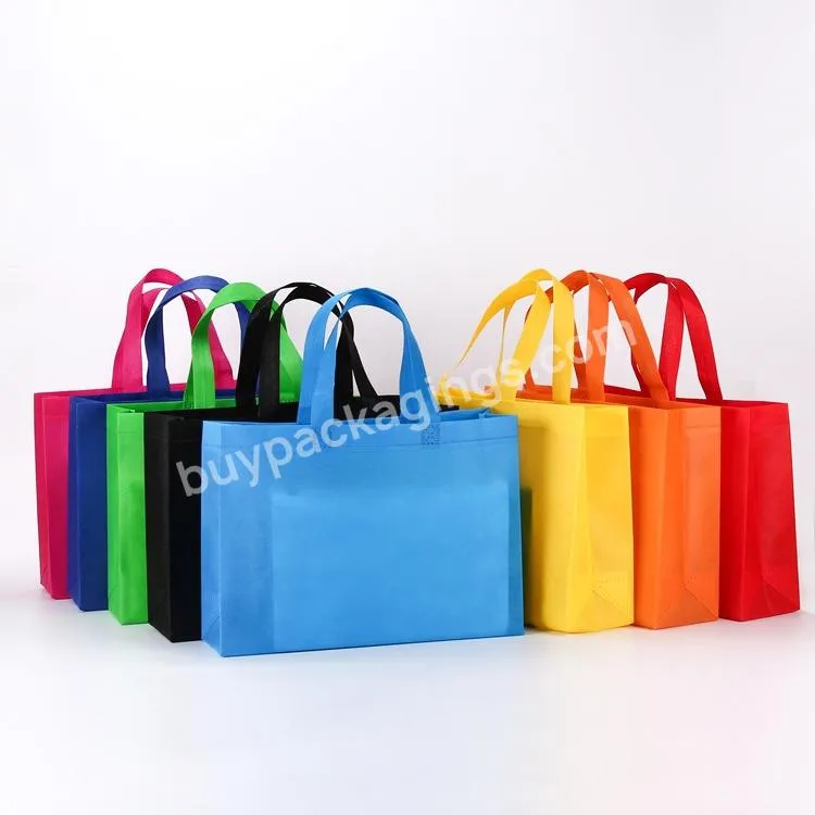 Non-woven Stereo Bag Multicolor Folding Clothing Shopping Bag Laminated Advertising Environmental Protection Gift Tote Bag