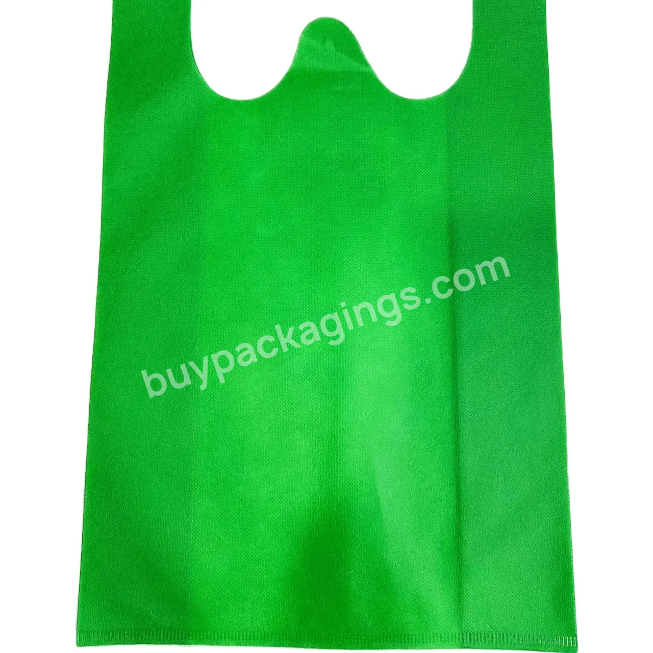 Non Wovent-shirt Bag For Shopping For Shopping Reusable Recyclable Portable Pp Eco-duck Patchhole Sale And Customized Food Bx101