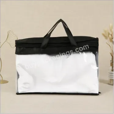 None Woven And Clear Pvc Bag For Pillow With Handle - Buy Non Woven Bag,Transparent Pillow Bag,Wholesale Plastic Pillow Bag.