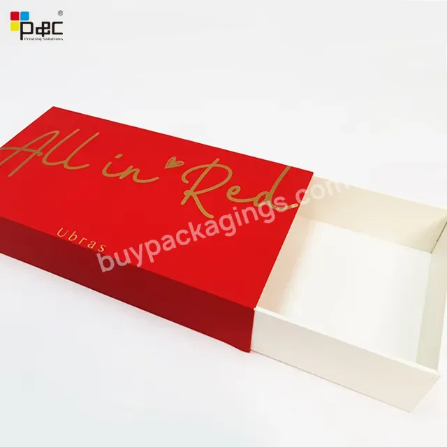 None Woven Ribbon Handle + 230g White Card Paper+red Ribbon Luxury Gift Packaging Paper Bag With Your Own Logo