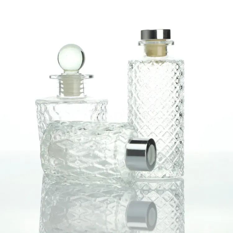 Nordic Large 50ml 100ml 150ml 200ml 250ml 500ml 1000 Ml Luxury Empty Fragrance Reed Oil Round Square Diffuser Glass Bottle