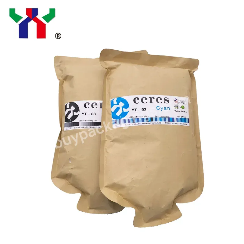 Not Easy To Change Color Offset Ink Ceres Ty-03 Offset Printing Ink,Cyan,2kg/bag