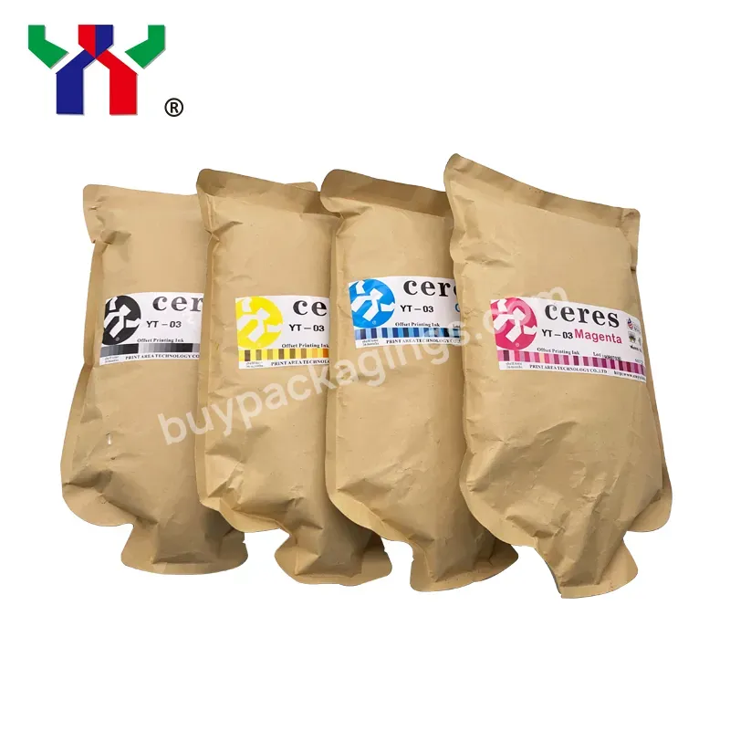 Not Easy To Change Color Offset Ink Ceres Ty-03 Offset Printing Ink,Cyan/magenta/yellow/black,2kg/bag