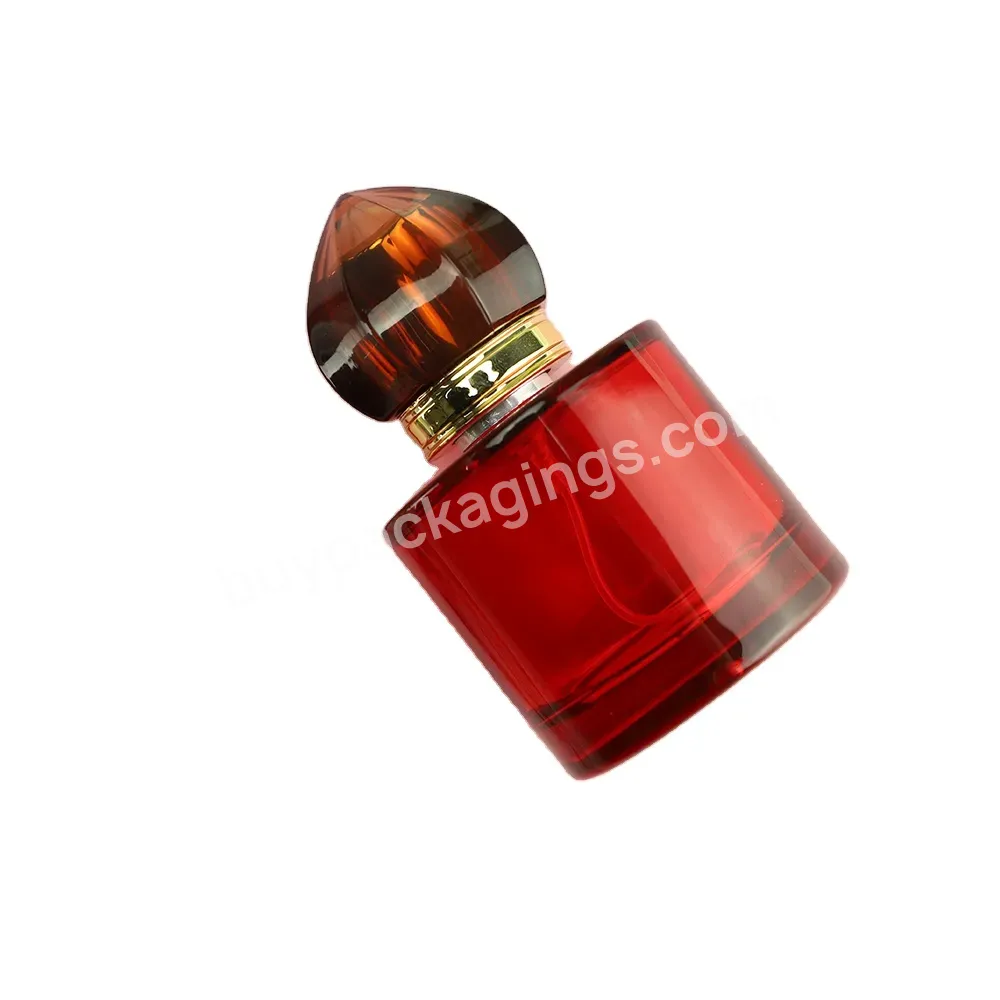 Novel Design Custom Lady Premium Red Small Glass Spray Empty Perfume Packaging Bottles