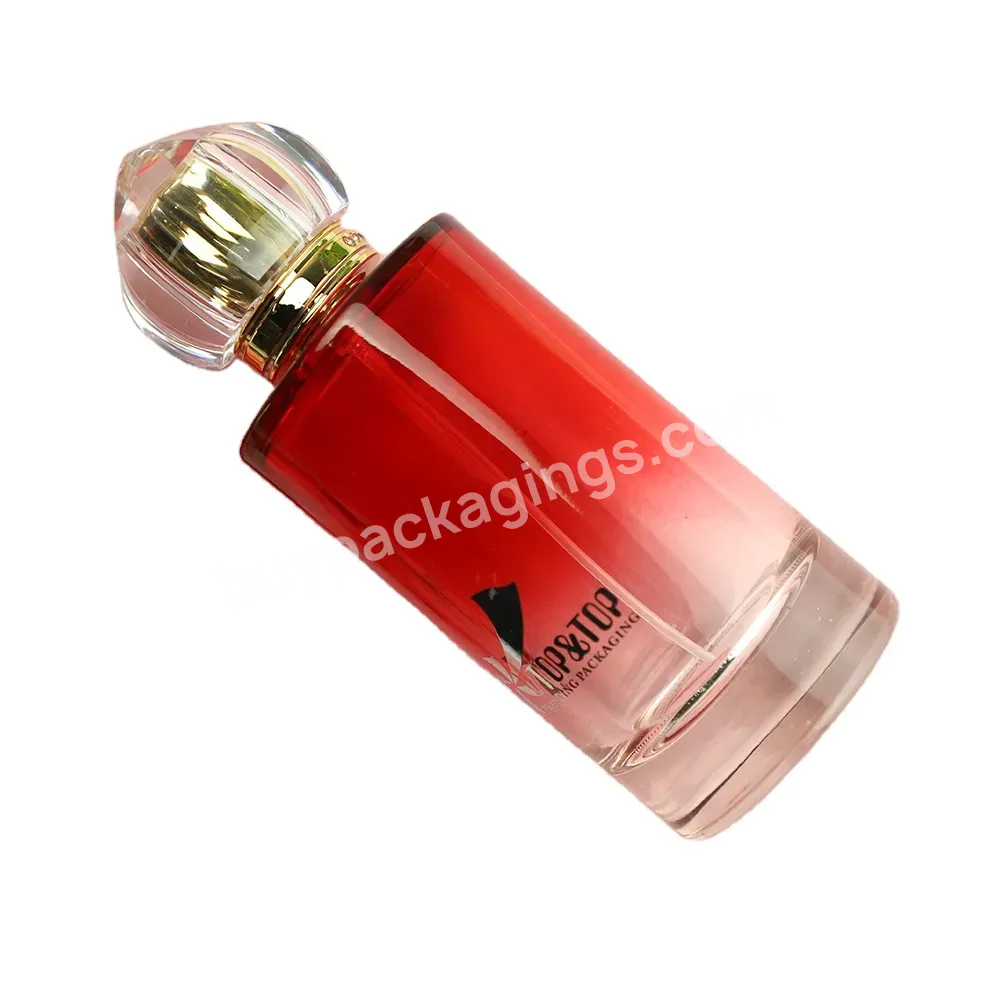 Novel Design Custom Lady Premium Red Small Glass Spray Empty Perfume Packaging Bottles