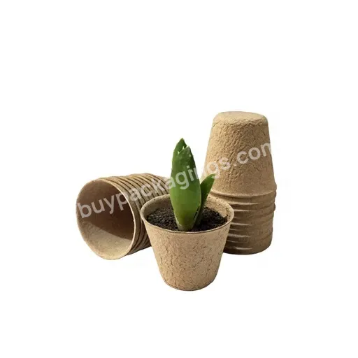 Nursery Pots Biodegradable Seedling Paper Pulp Pot Plant Peat Pots Nursery Cup Tray