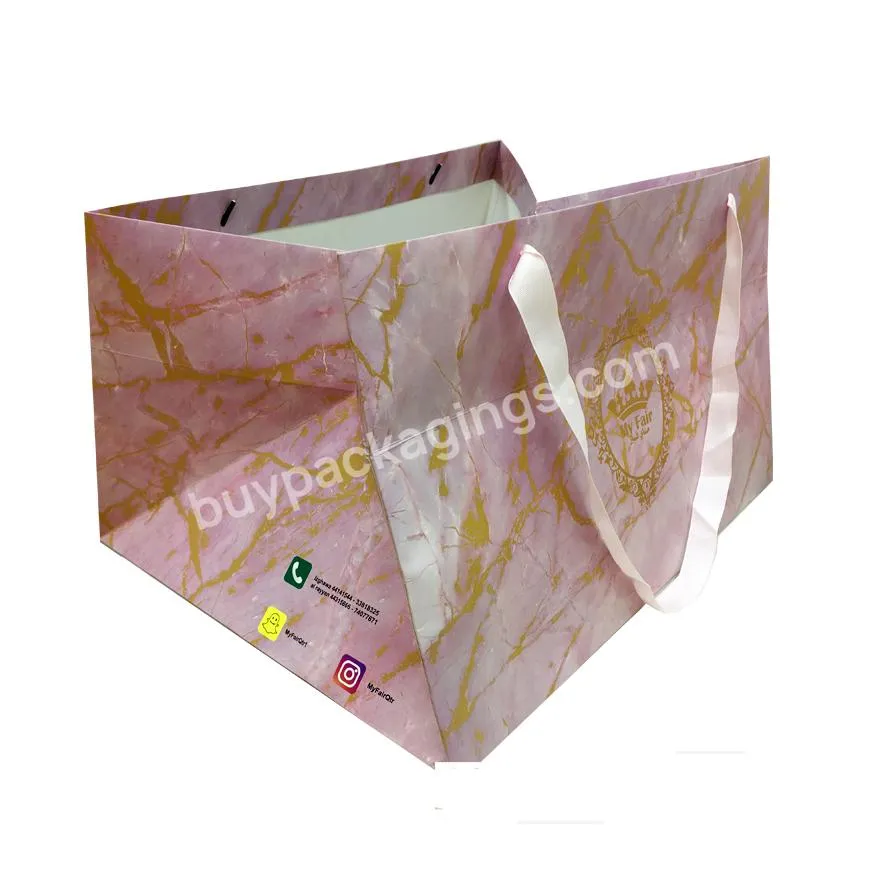 nuts luxury gift large eco tote shopping bag eid folding shopping bag