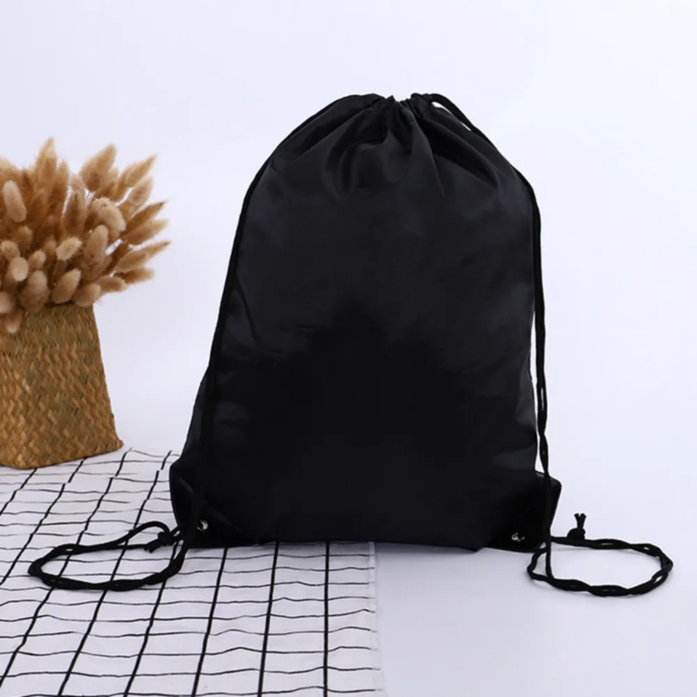 Nylon Drawstring Rucksack Bag Swimming School Pe Kit Students Backpack Waterproof Sport Gym Traveling Kids Adults Fitness - Buy 210d Polyester Fiber Drawstring Bag,Sport Drawstring Bag,Drawstring Backpack Bag.