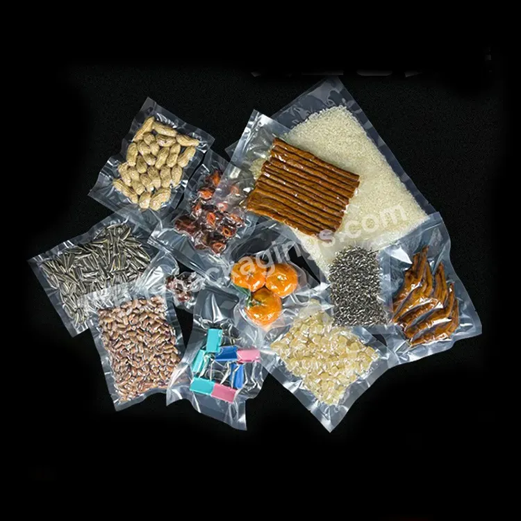 Nylon Frozen Transparent Food Vacuum Packaging Bag Heat Sealed Vacuum Plastic Bag For Meat