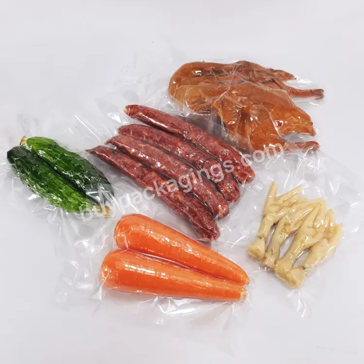 Nylon Vacuum Bag Pa+pe Air Extraction 3-sided Sealing Bag Food Plastic Bag
