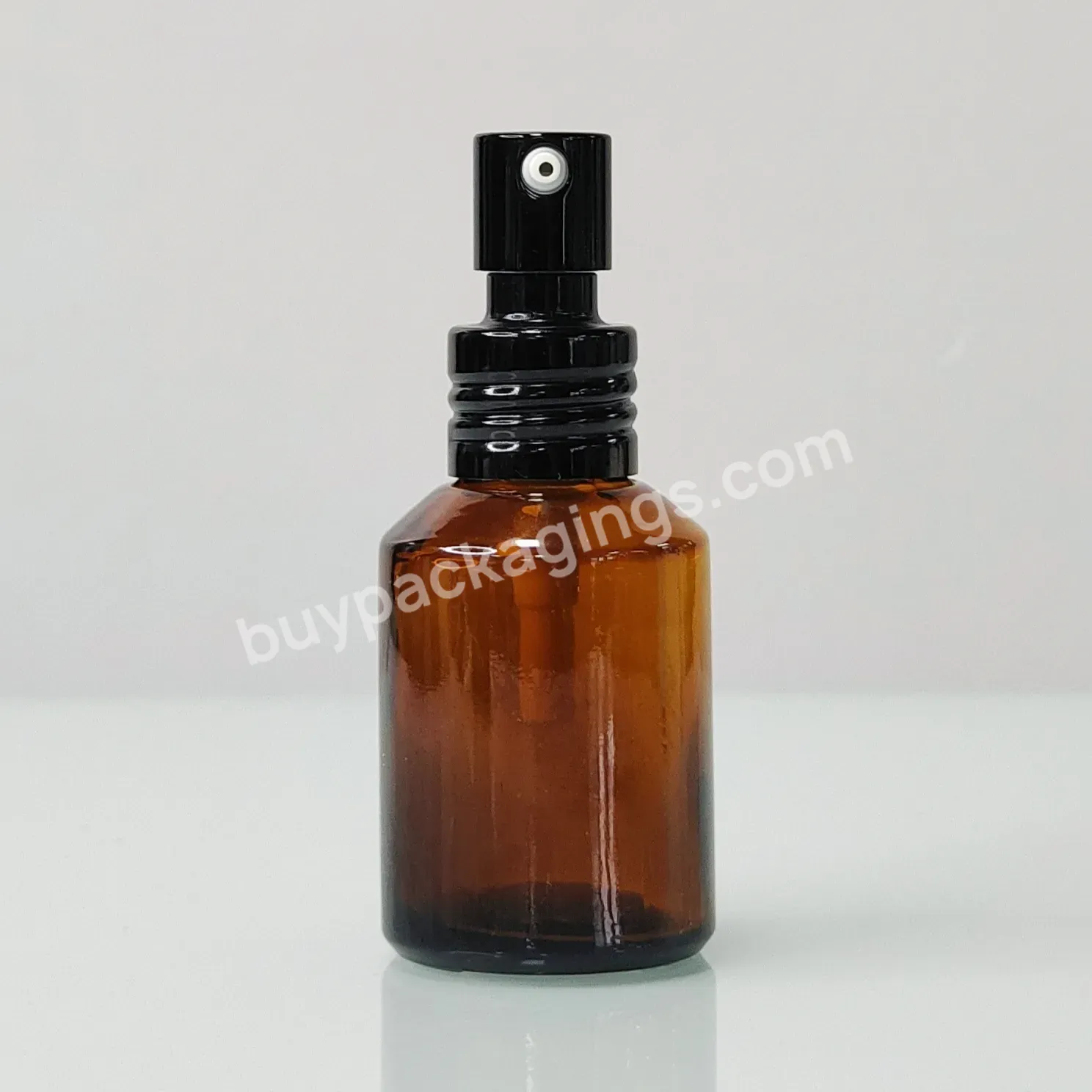 Oblique Shoulder Glass Bottle Forested Pink 30 Ml 50 Ml 100 Ml Face Skincare Cosmetic Serum Packaging Bottle