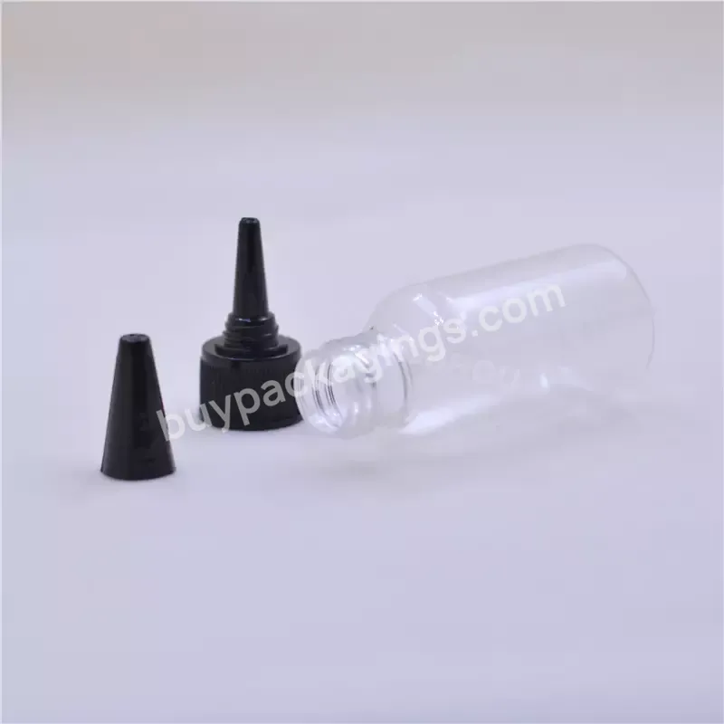 Obrou 30ml 60ml Pigment Tattoo Ink Bottles 100ml 120ml 250ml Pet Plastic Glue Dropper Bottle With Twisted Cap