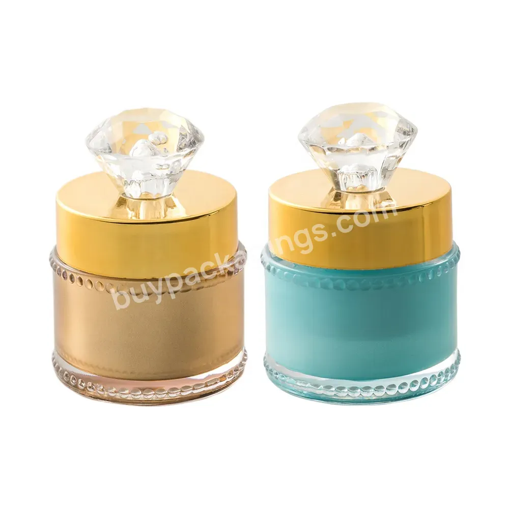 Obrou 5g 10g Ex Stock Acrylic Empty Cream Container Wholesale Cream Jar Luxury Cosmetic Cream Jars Gold Body Tank Time