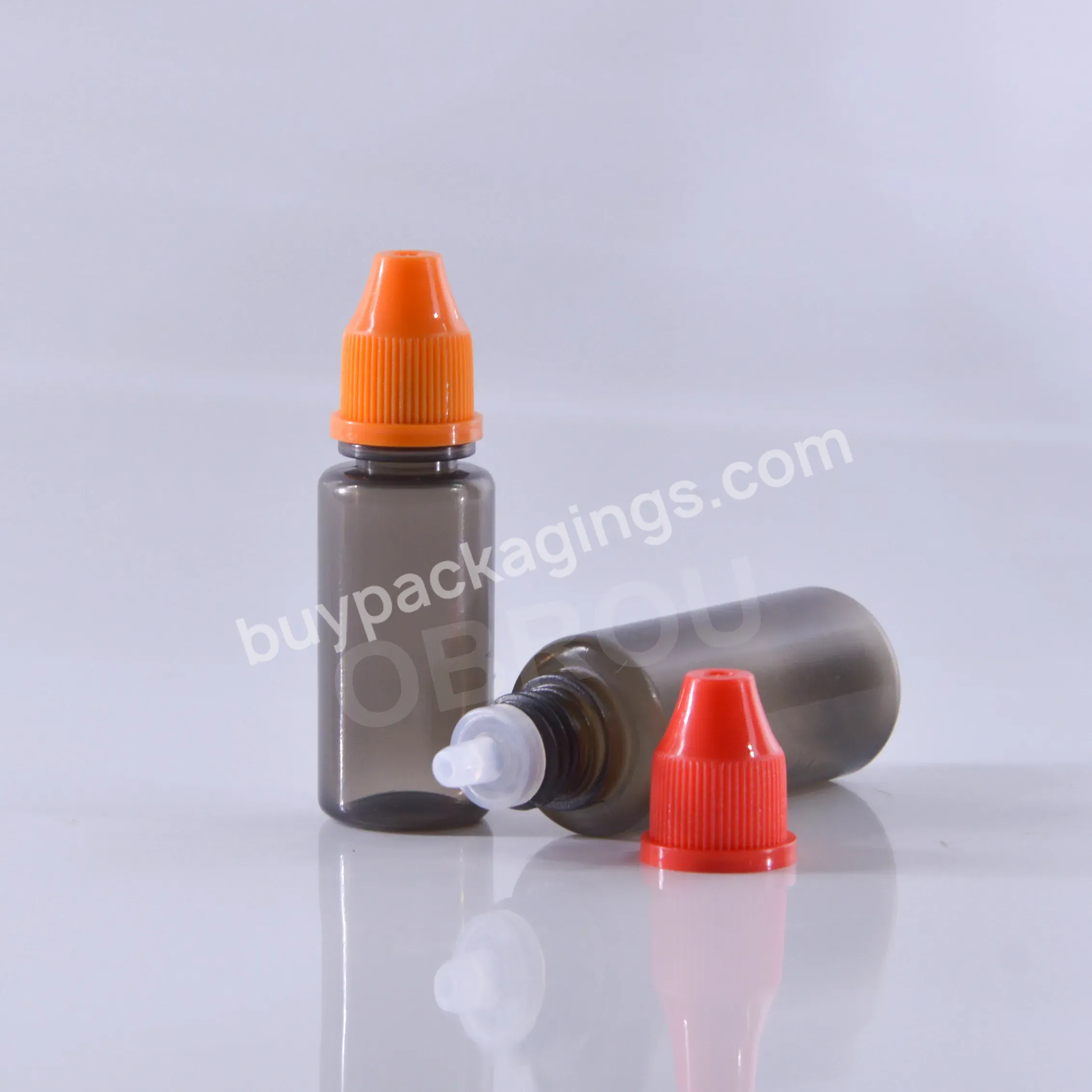 Obrou 5ml 10ml 15ml 20ml Essential Oil Dropper Bottles Pe Eye Drop Plastic Bottle With Screw Cap