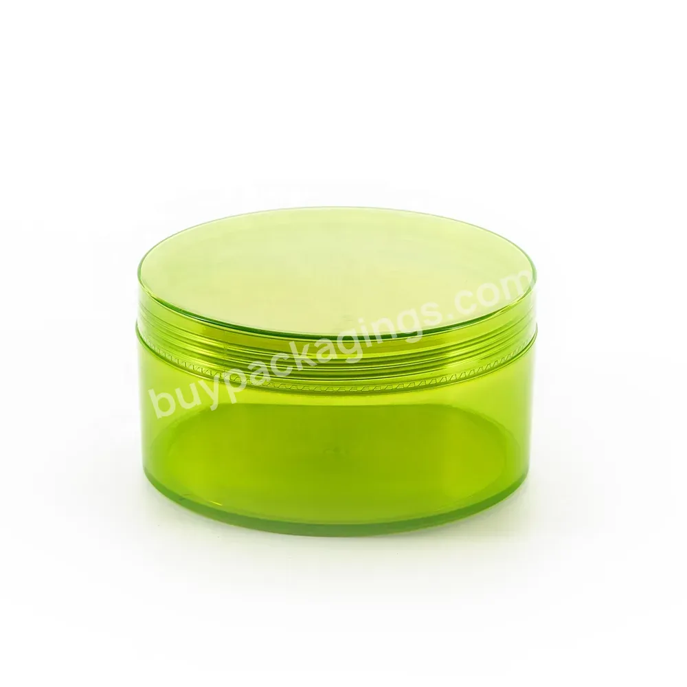 Obrou Big Size Pp Green 300g Aloe Vera Container Hair Gel Plastic Jar