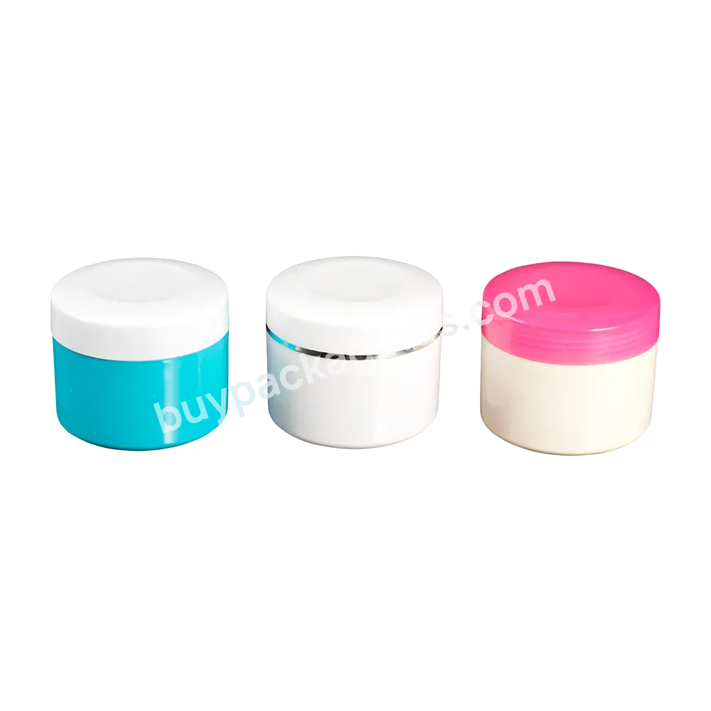 Obrou Body Scrub Cream Container 200g 250g Plastic Cosmetic Jar With Screw Top Lid