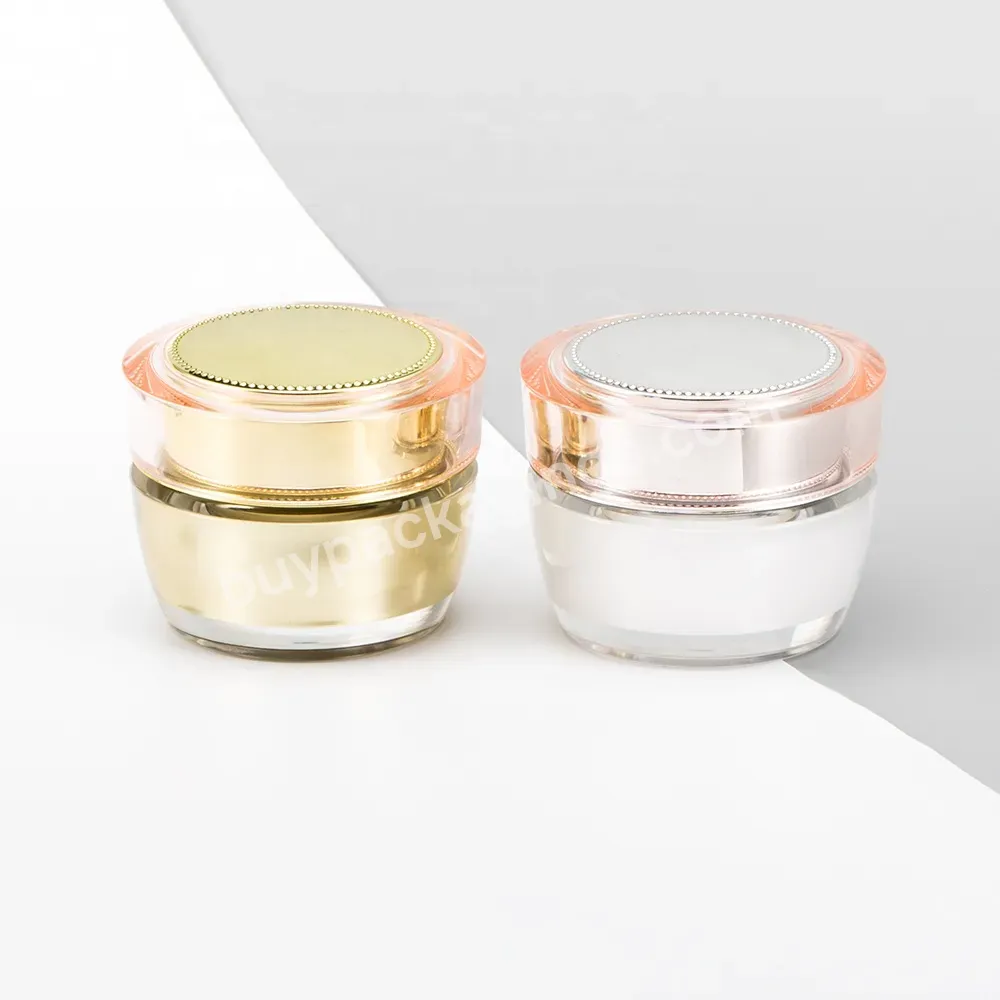 Obrou China Factory Directly Sell Luxury 25 G Plastic Snail Face Cream Cosmetic Jars Cosmetics Cream Empty Jar