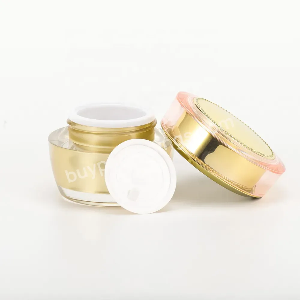 Obrou China Factory Directly Sell Luxury 25 G Plastic Snail Face Cream Cosmetic Jars Cosmetics Cream Empty Jar